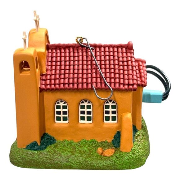 Hallmark Village Collection Set Of 4 Buildings Halls Station Mission Church Lot - Picture 11 of 16